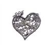 Anna-Kaci Womens Floral Silvery Tone Crystal Rhinestone Insect Butterfly Love Flower Heart Brooch Pin - 3 of 4
