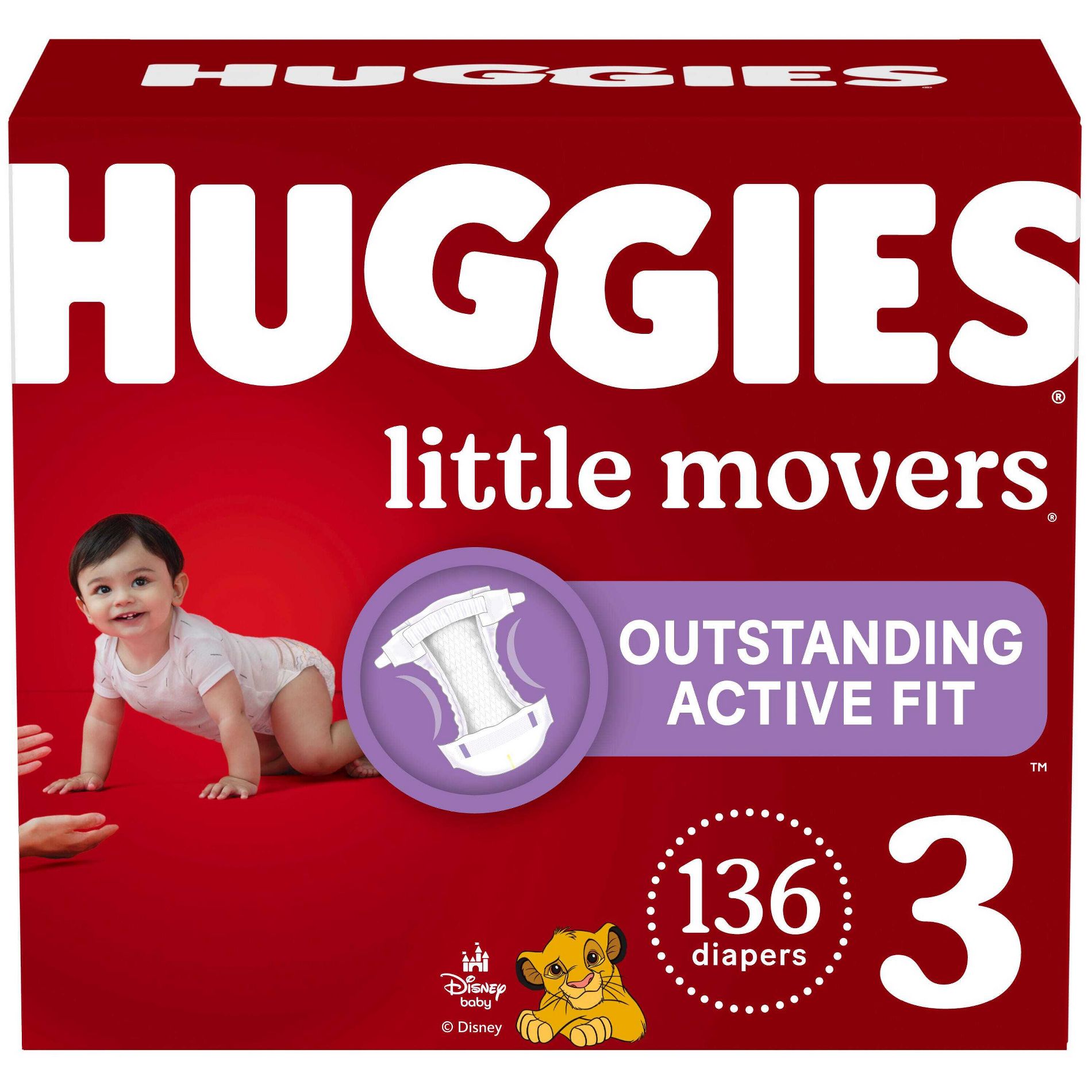Huggies Little Movers Active Fit Diapers - (Select Size and Count)
