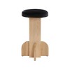 Meridian Furniture,Wyatt Black Velvet Stool - 2 of 4