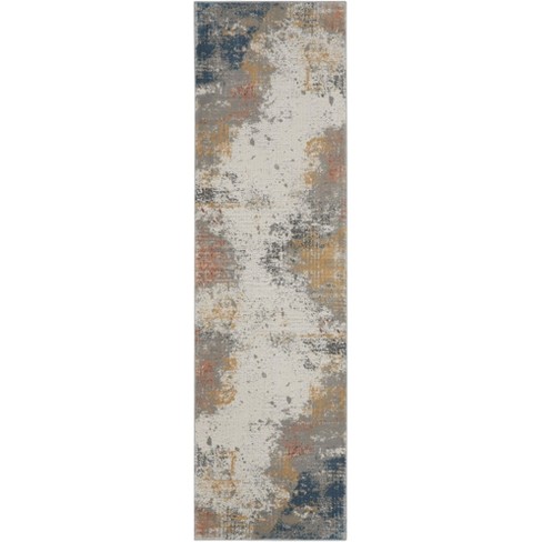 Nourison Rustic Textures Vintage Indoor Area Rug Grey/blue 2'2