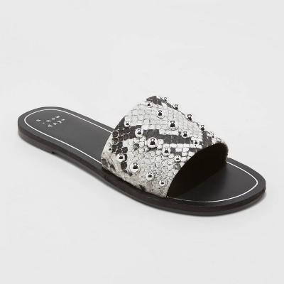 studded slip on sandals