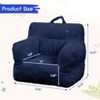 Kids Bean Bag Chair, Comfy Toddler Chair with Plush Bear, Toddler Bean Bag Sofa for Boys and Girls, Soft Corduroy Cover Lazy Sofa - 3 of 4