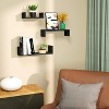 Sriracha U Shelves Wall Mounted Set of 3 and Floating Shelves Set of 6 - 2 of 3