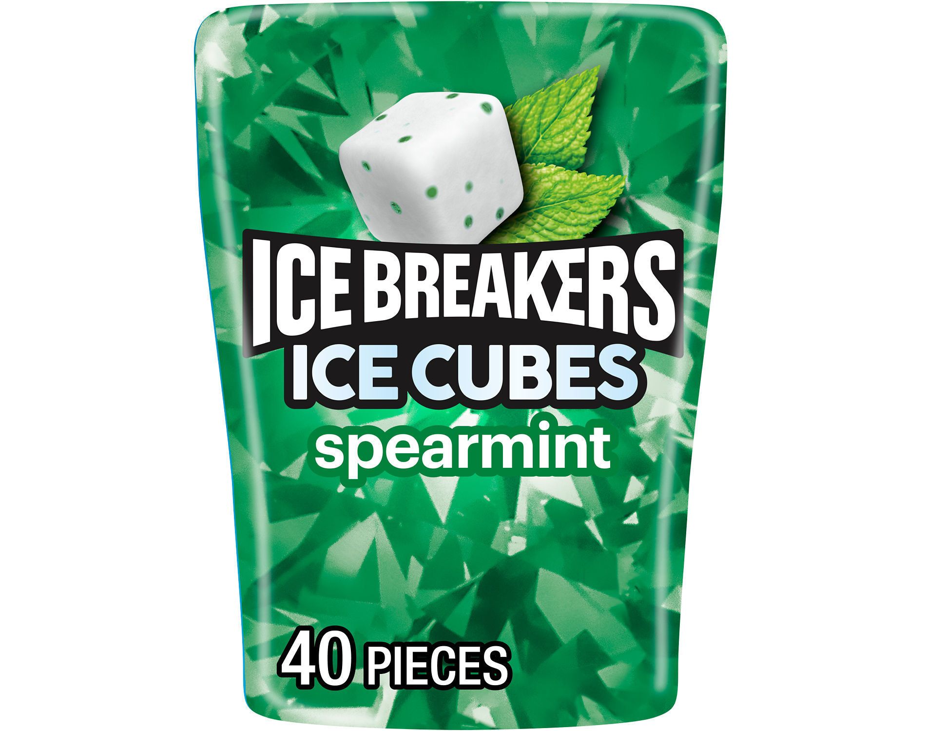 Ice Breakers Ice Cubes Spearmint Sugar Free Gum - 40ct