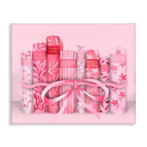 Stupell Industries Pastel Pink Book Lovers Canvas Art - 1 of 4