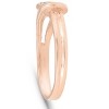 Pompeii3 1/5ct Diamond Knot Solitaire Round Brilliant Cut Ring 14K Rose Gold - 3 of 4