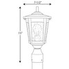 Progress Lighting, East Haven, 1-Light Outdoor Wall Lantern, Black, Seeded Glass Shade - 2 of 2