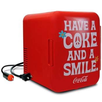 Coca-Cola Smile 1971 Series 4L Cooler/Warmer 12V DC 110V AC Mini Fridge