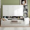 KIGFTSOD Wooden Daybed With Three Drawers, and All-in-One Cabinet, Desk and Shelves - 3 of 4