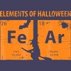 Women's Design By Humans Elements Of Halloween Tee (FeAr) Periodically By Luckyst Racerback Tank Top - 2 of 3