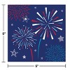 Creative Converting Patriotic Party Paper Beverage Napkins 48ct - 3 of 3