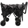 Grungis Premium All-Terrain Folding Wagon Cart,Shopping Cart with Ergonomic Adjustable Handles,Utility Cart for Camping,Shopping,Sports - 4 of 4