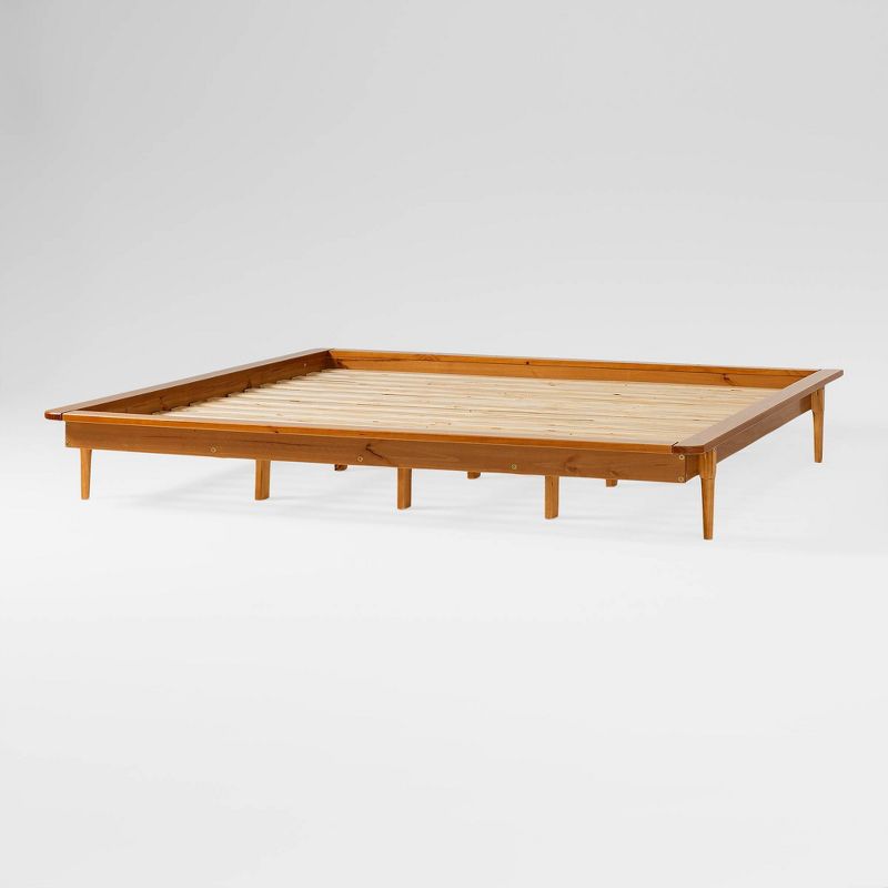 Boho Solid Wood King Platform Bed - Saracina Home, 4 of 15