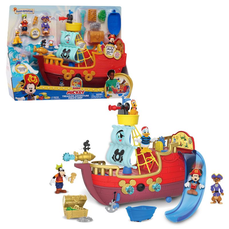 Disney Junior Mickey Mouse Funhouse Treasure Adventure Pirate Ship, 5 of 8