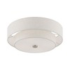 Livex Lighting Claremont 4 - Light Semi-Flush Mount in  Brushed Nickel - 4 of 4