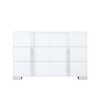 HDZNVF Elegant Modern Dresser with Metal Handle, Mirrored Storage Dressers with 6 Drawers, White - 4 of 4