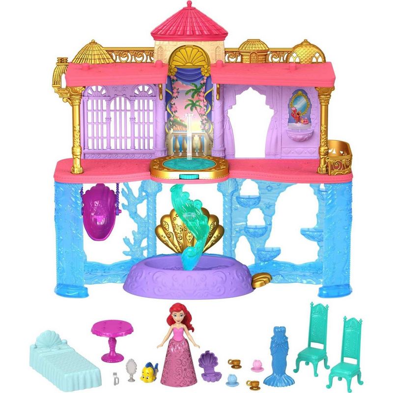 Disney Princess Ariel Stacking Castle Doll House with Small Doll, 6 of 7