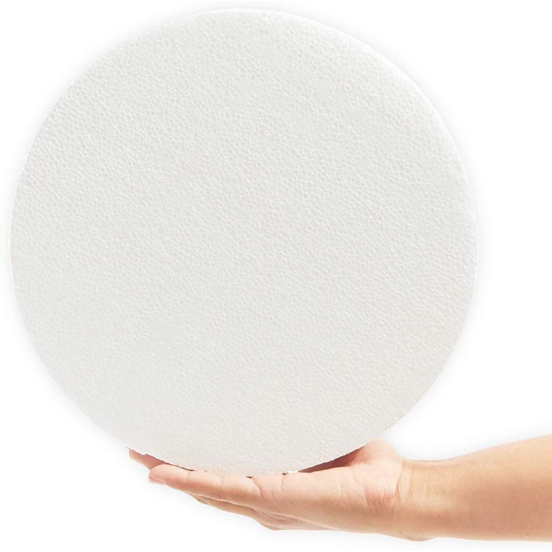 10"x10" Craft Foam Circles Round Polystyrene Foam Discs for Arts and Crafts, 3 Pieces Set, 2 of 6