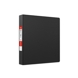 Staples Standard 1 1/2" 3-Ring Non-View Binder Black (26412-CC) 55356/26412 - 1 of 4