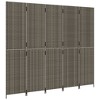 vidaXL Room Divider 5 Panels Gray Poly Rattan - 4 of 4
