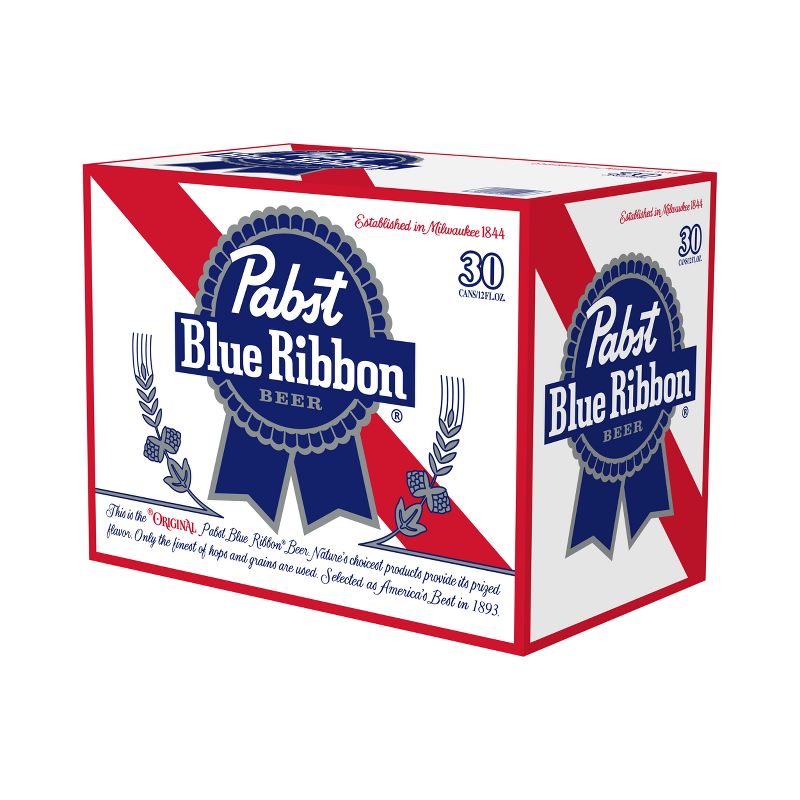 Pabst Blue Ribbon Beer - 30pk/12 fl oz Cans, 3 of 8
