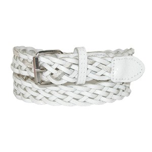 CTM Girls' Metallic Braided Belt - 1 of 4