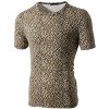 Lars Amadeus Men's Round Neck Animal Pattern Short Sleeves T Shirt - 2 of 4