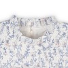 Girls' Organic Long Sleeve Ruffle Neck Smocked Yoke Dress , Infant - 2 of 3