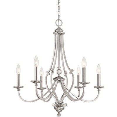 Minka Lavery Savannah Row 26"W Brushed Nickel 6-Light Chandelier