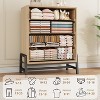 coucheta 4 Drawer Dresser for Bedroom, 38.6" Tall Drawer with Storage Freestanding, Wooden Closet Storage Cabinet for Living Room, Entryway, Hallway - 4 of 4