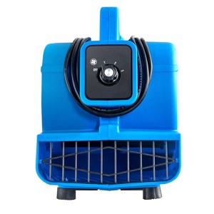 VEVOR Floor Blower, 1360 RPM 600 CFM, Air Mover for Drying and Cooling, Portable Carpet Dryer Fan with 4 Blowing Angles,3-Speeds Adjustment - 1 of 4