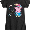 Girls' - Peppa Pig - Rainy Day Fitted Short Sleeve Graphic T-Shirt - 2 of 4