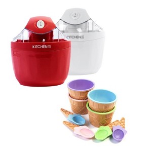 Kitchen HQ 2-pack Ice Cream Makers with Cups and Spoons Refurbished - 1 of 3
