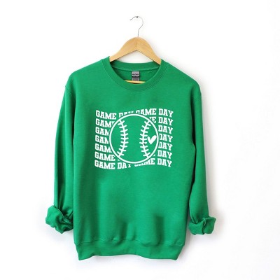 Simply Sage Market Women's Graphic Sweatshirt Baseball Game Day Stacked