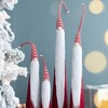 Whisen S/4 Christmas Skny Tl Cone Gnome - White & Red - 4 of 4