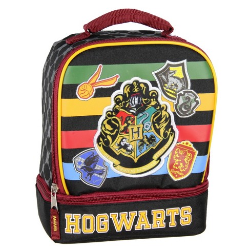 LOGOVISION Harry Potter Starry Hogwarts Crest Insulated Soft Sided Lunch  Box - Reusable Lunch Bag For School Office Work, BPA Free, 10x8