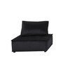 Velvet Armless Lounge Chair with Tufted Seat, Pocket Coil Cushion and Removable Cushions - 3 of 4