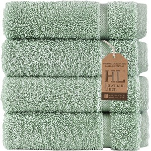 Hawmam Linen Washcloth Linen Set Original Turkish Cotton, Hotel Quality for Maximum Softness & Absorbency Face Towels for Hand, Kitchen & Cleaning - 1 of 4