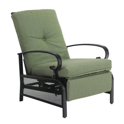 Patio Adjustable Recliner Lounge Chair - Green - Captiva Designs