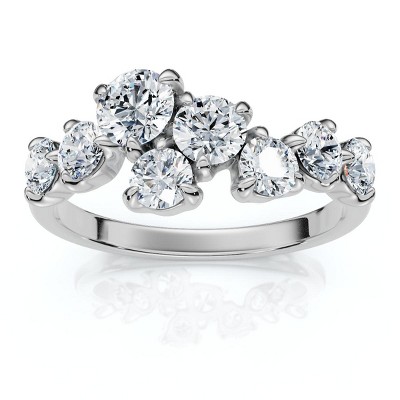 Pompeii3 2Ct TW Diamond Constellation Anniversary Ring 14k Gold or Platinum Lab Created