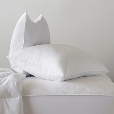 White Hypoallergenic Polyester King Stomach Sleeper Pillow Set