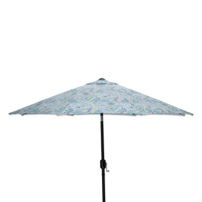 9' Outdoor Gilford Patio Market Umbrella Baltic Blue - Pillow Perfect