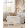 43 Inch Storage Ottoman, Foldable Velvet Bench with Flipping Lid & 660 lb Capacity, 35 Gal Storage for Living Room Bedroom - 2 of 4