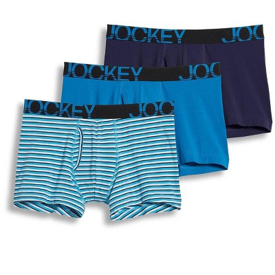 Jockey Men's Activestretch 4" Boxer Brief - 3 Pack Xl True Navy/blue ...