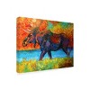 Trademark Fine Art -Marion Rose 'Moose EBSQ' Canvas Art - 4 of 4