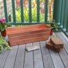 ACHLA Designs Medium Rectangular Galvanized Steel Outdoor Planter Box Copper 24"x9.5" - 2 of 4