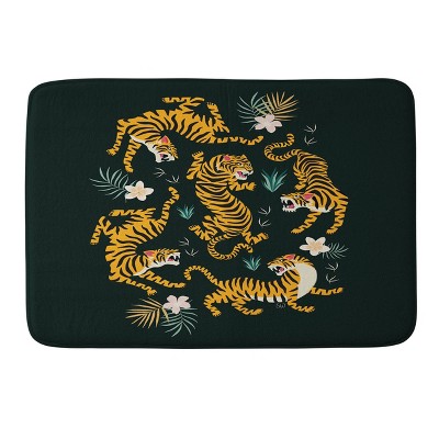 Thirtyone Illustrations Tiger All Around Memory Foam Bath Rug - Deny ...