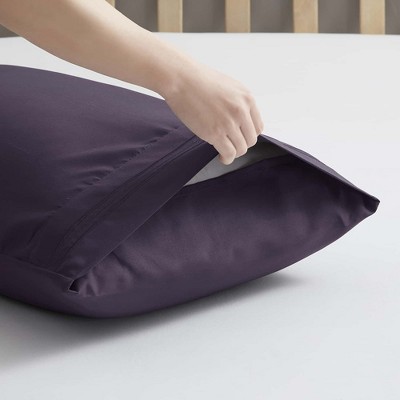 Purple Eggplant Microfiber Standard/Queen Hypoallergenic Pillowcases Set