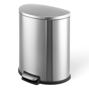 Stainless Steel 50 Liter / 13 Gallon Garbage Can - 1 of 4