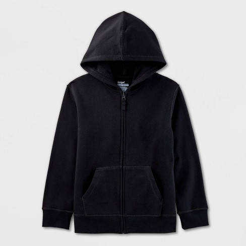 Black zip up hoodie toddler hotsell